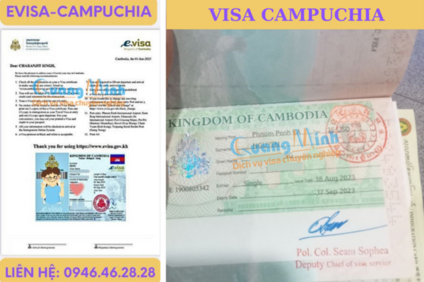 thủ tục xin visa campuchia - quang minh visa